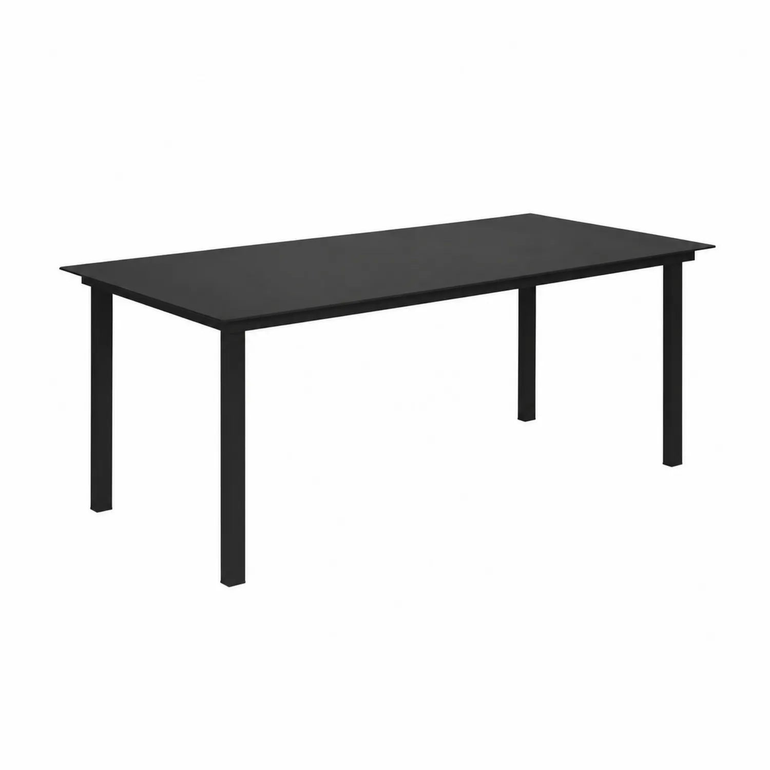 Stół ogrodowy prostokątny 200x100 cm stal czarny